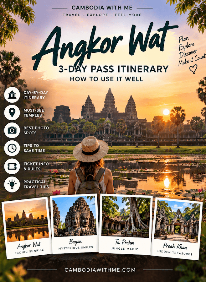 Angkor Wat 3 Day Pass Itinerary