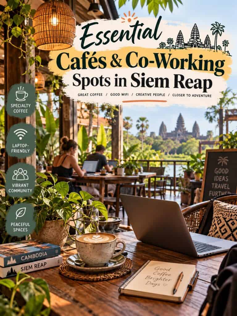 Essential Cafes and Co Working Spots in Siem Reap