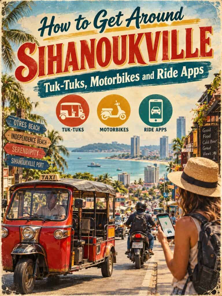 How to Get Around Sihanoukville Tuk Tuks Motorbikes and Ride Apps