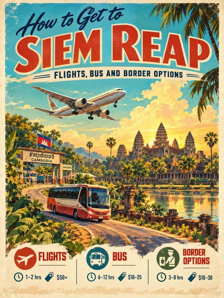 How to Get to Siem Reap Flights Bus and Border Options