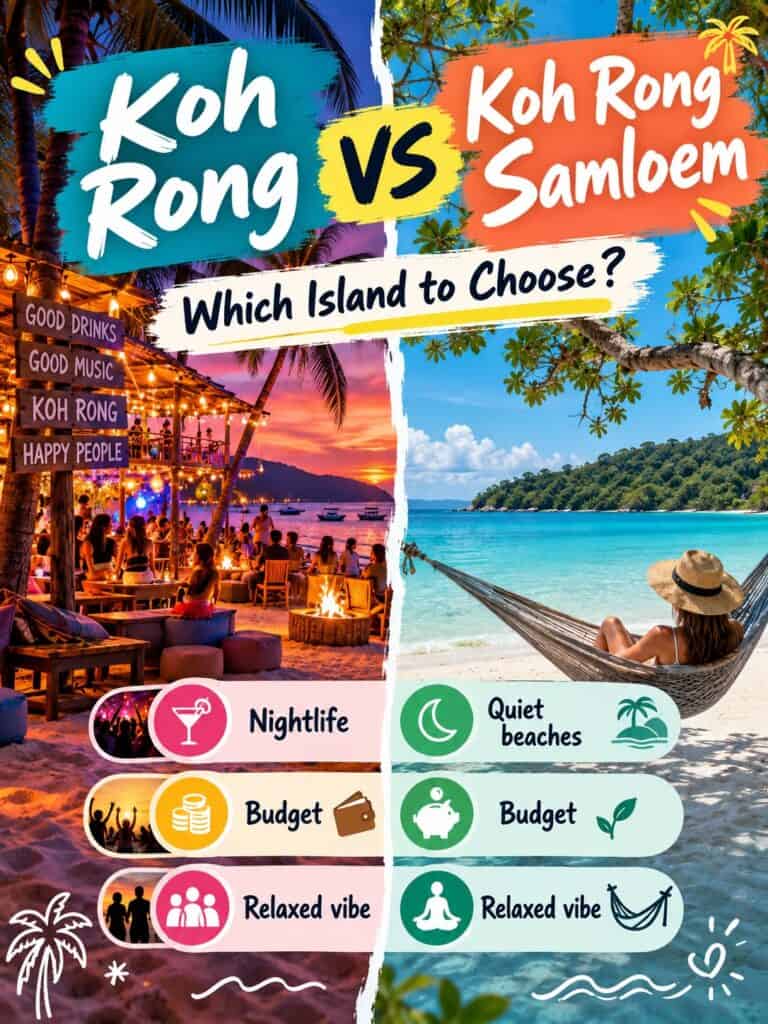 Koh Rong vs Koh Rong Samloem Which Island to Choose