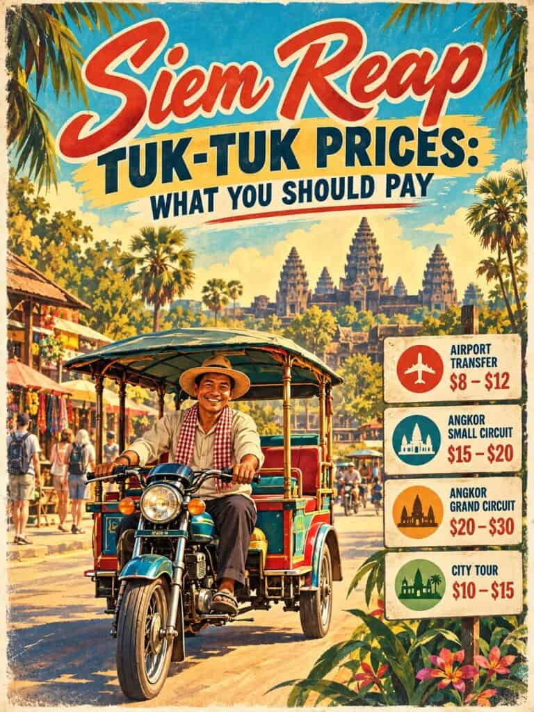 Siem Reap Tuk Tuk Prices What You Should Pay