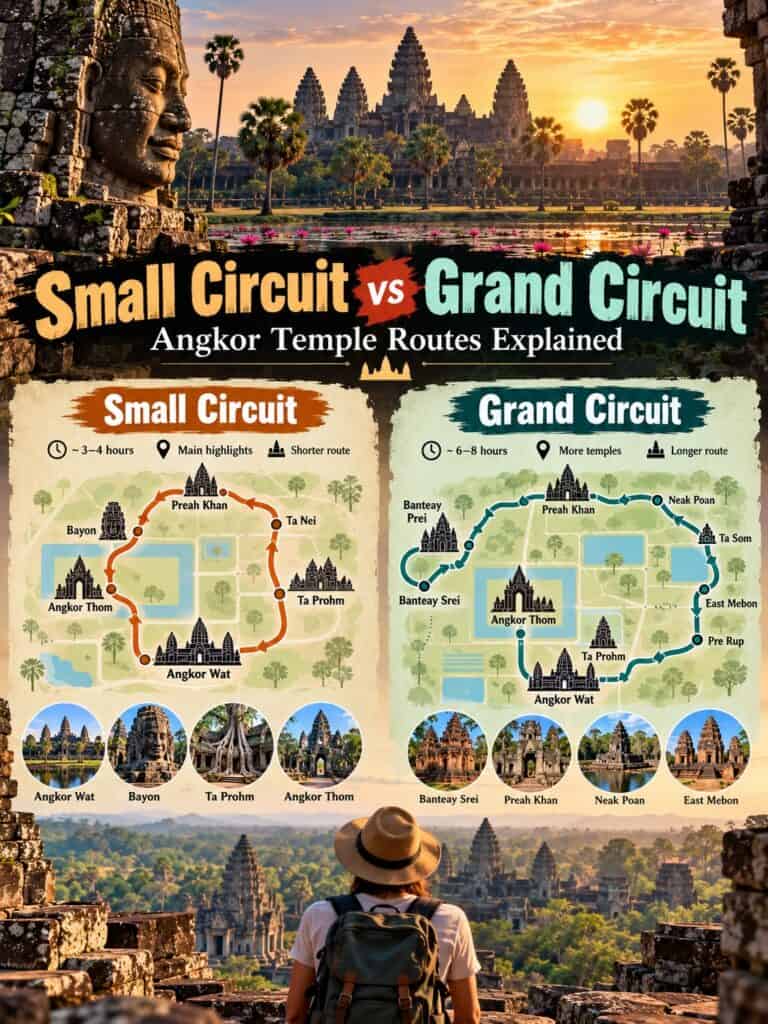 Small Circuit vs Grand Circuit Angkor Temple Routes Explained